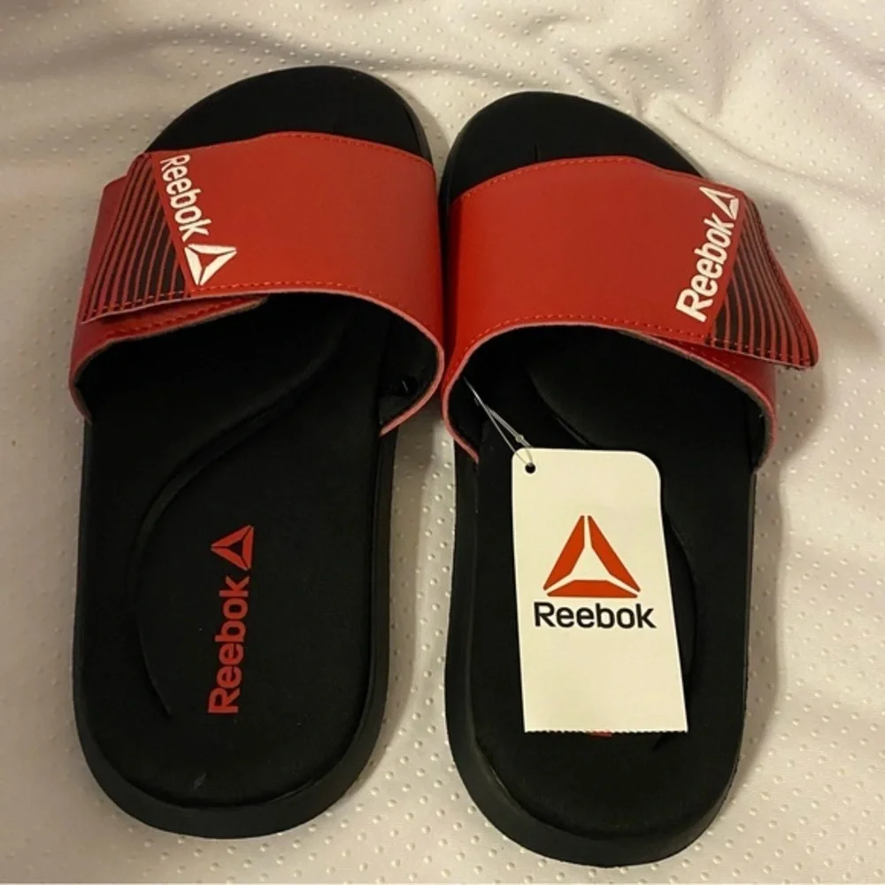 Reebok Shoes Sandals Boys Size 5 Slip On Slides New‎ Lightweight Adjustable